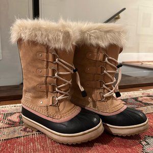 Sorel Youth Joan of Arctic Waterproof Boots - Honest Beige